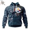 Personalized NFL Pittsburgh Steelers Special Navy Camo Veteran Design Hoodie