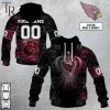 Personalized NFL Rose Dragon Arizona Cardinals Hoodie