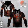 Personalized NFL Rose Dragon Cleveland Browns Hoodie