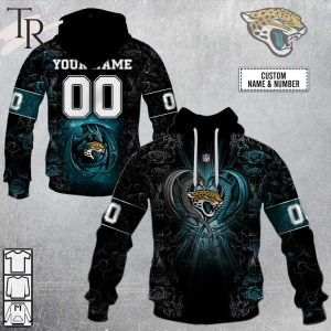 Personalized NFL Rose Dragon Jacksonville Jaguars Hoodie