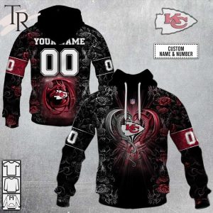 Personalized NFL Rose Dragon Kansas City Chiefs Hoodie