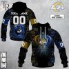 Personalized NFL Rose Dragon Los Angeles Rams Hoodie