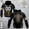 Personalized NFL Rose Dragon New Orleans Saints Hoodie