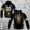 Personalized NFL Rose Dragon Pittsburgh Steelers Hoodie