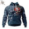 Personalized NFL San Francisco 49ers Special Navy Camo Veteran Design Hoodie