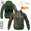 Personalized NFL Seattle Seahawks Marine Camo Hoodie