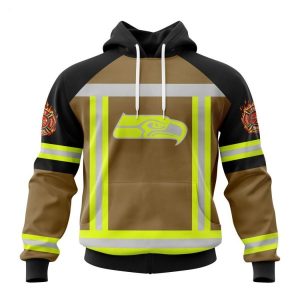 Personalized NFL Seattle Seahawks Special Firefighter Uniform Design T-Shirt