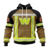 Personalized NFL Washington Commanders Special Firefighter Uniform Design T-Shirt