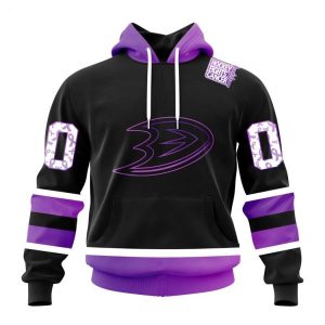 Personalized NHL Anaheim Ducks Special Black Hockey Fights Cancer Kits T-Shirt