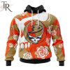 Personalized NHL Anaheim Ducks Special Grateful Dead Gathering Flowers Design Hoodie