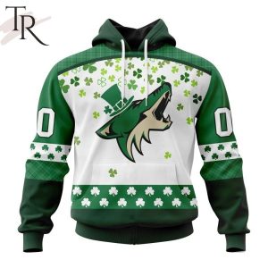 Personalized NHL Arizona Coyotes Special Design For St. Patrick Day Hoodie