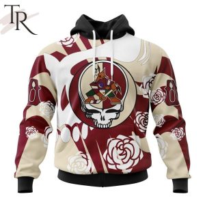 Personalized NHL Arizona Coyotes Special Grateful Dead Gathering Flowers Design Hoodie