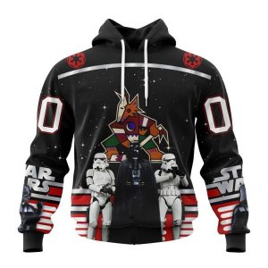 Personalized NHL Arizona Coyotes Special Star Wars Design May The 4th Be With You Hoodie