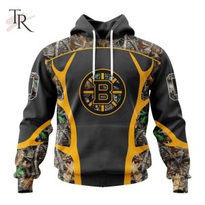 Personalized NHL Boston Bruins Special Camo Hunting Design Tshirts