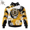 Personalized NHL Boston Bruins Special Grateful Dead Gathering Flowers Design Hoodie