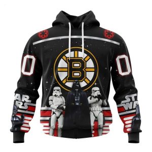 Personalized NHL Boston Bruins Special Star Wars Design May The 4th Be With You Hoodie