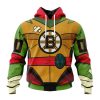 Personalized NHL Boston Bruins Special Teenage Mutant Ninja Turtles Design Hoodie