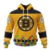 Personalized NHL Boston Bruins Specialized Unisex Kits Hockey Fights Against Autism Hoodie