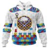 Personalized NHL Buffalo Sabres Autism Awareness 3D Hoodie