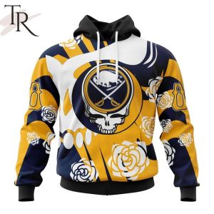 Personalized NHL Buffalo Sabres Special Grateful Dead Gathering Flowers Design Hoodie