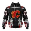 Personalized NHL Calgary Flames Special Star Wars Design May The 4th Be With You Hoodie