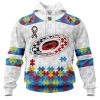 Personalized NHL Carolina Hurricanes Autism Awareness 3D Hoodie