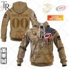 Personalized NHL Carolina Hurricanes Marine Corps Camo Hoodie