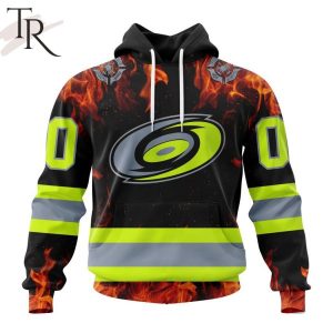 Personalized NHL Carolina Hurricanes Special Design Honoring Firefighters Hoodie