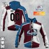 Personalized NHL Colorado Avalanche Mix Jersey 2023 Style Hoodie