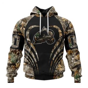 Personalized NHL Colorado Avalanche Special Camo Hunting Hoodie