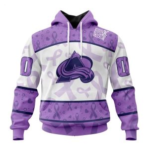 Personalized NHL Colorado Avalanche Special Lavender Fight Cancer Hoodie