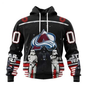 Personalized NHL Colorado Avalanche Special Star Wars Design May The 4th Be With You Hoodie