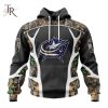 Personalized NHL Columbus Blue Jackets Special Camo Hunting Design Tshirts