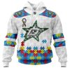 Personalized NHL Dallas Stars Autism Awareness 3D Hoodie