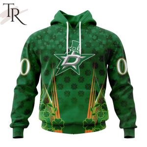 Personalized NHL Dallas Stars Full Green Design For St. Patrick’s Day Hoodie