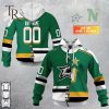 Personalized NHL Dallas Stars Mix Minnesota North Stars Jersey Style Hoodie