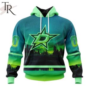 Personalized NHL Dallas Stars Special Design With Northern Light Full Printed Hoodie