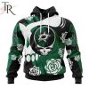 Personalized NHL Dallas Stars Special Grateful Dead Gathering Flowers Design Hoodie