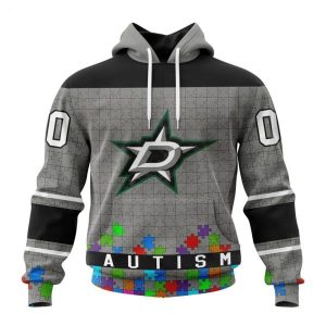 Personalized NHL Dallas Stars Specialized Unisex Kits Hockey Fights Against Autism Hoodie