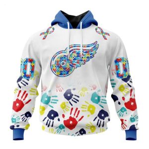 Personalized NHL Detroit Red Wings Special Autism Awareness Design Hoodie