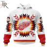 Personalized NHL Detroit Red Wings Special Design With Native Pattern Hoodie