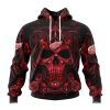 Personalized NHL Detroit Red Wings Special Design With Skull Art Hoodie