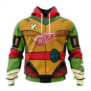 Personalized NHL Detroit Red Wings Special Teenage Mutant Ninja Turtles Design Hoodie