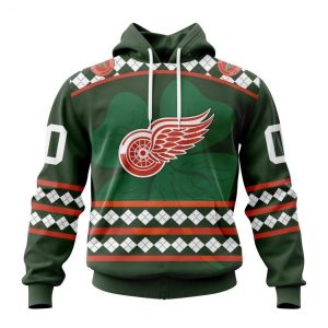 Personalized NHL Detroit Red Wings Specialized Unisex Kits Hockey Celebrate St Patrick’s Day Hoodie