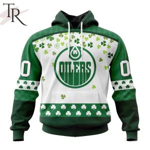 Personalized NHL Edmonton Oilers Special Design For St. Patrick Day Hoodie