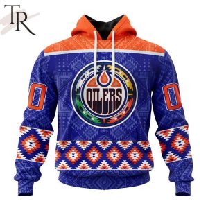 Personalized NHL Edmonton Oilers Special Design With Native Pattern ST2303 Hoodie