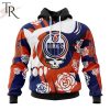 Personalized NHL Edmonton Oilers Special Grateful Dead Gathering Flowers Design Hoodie