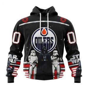 Personalized NHL Edmonton Oilers Special Star Wars Design May The 4th Be With You Hoodie