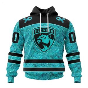 Personalized NHL Florida Panthers Special Design Fight Ovarian Cancer Hoodie