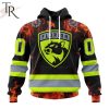 Personalized NHL Florida Panthers Special Design Honoring Firefighters Hoodie